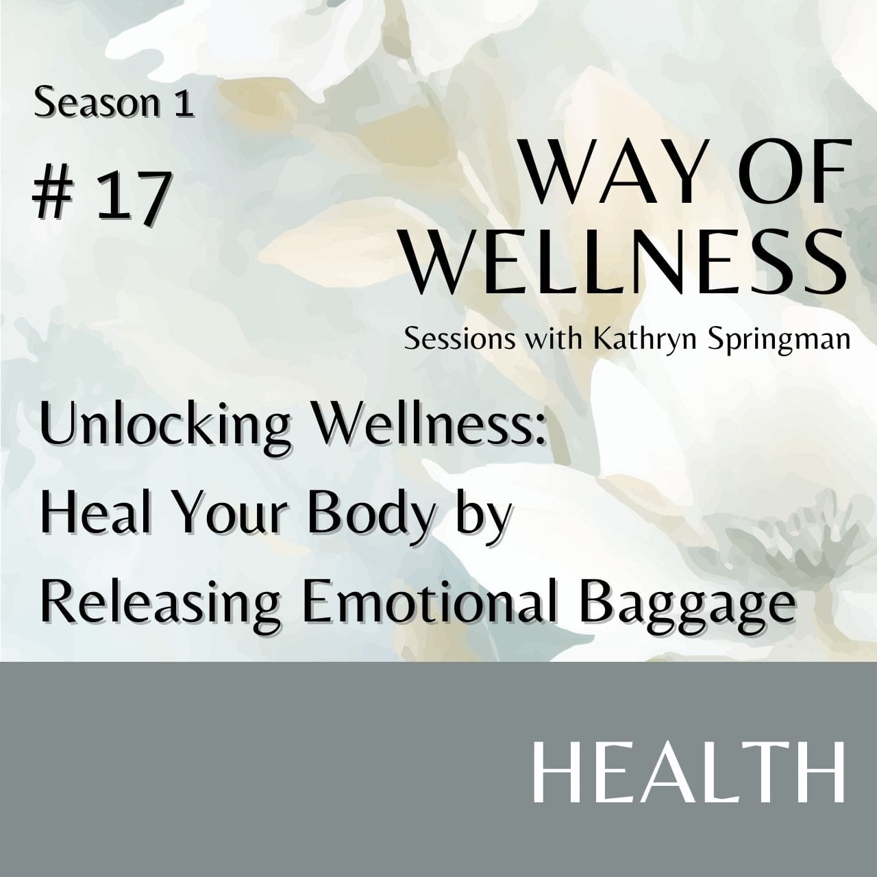 Cover for Ep 1.17 Unlocking Wellness: Heal Your Body by Releasing Emotional Baggage
