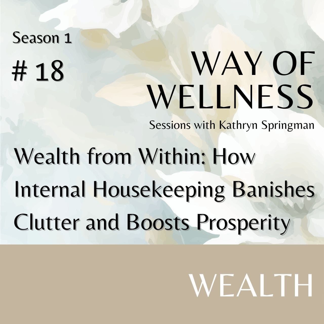 Cover for Ep 1.18 Wealth from Within: How Internal Housekeeping Banishes Clutter and Boosts Prosperity