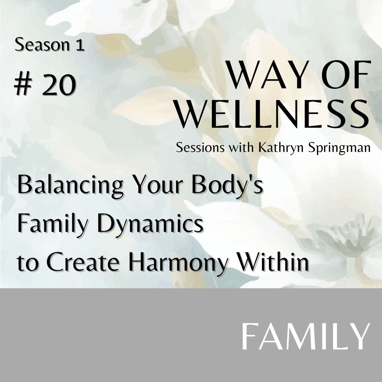 Cover for Ep 1.20 Balancing Your Body's Family Dynamics to Create Harmony Within