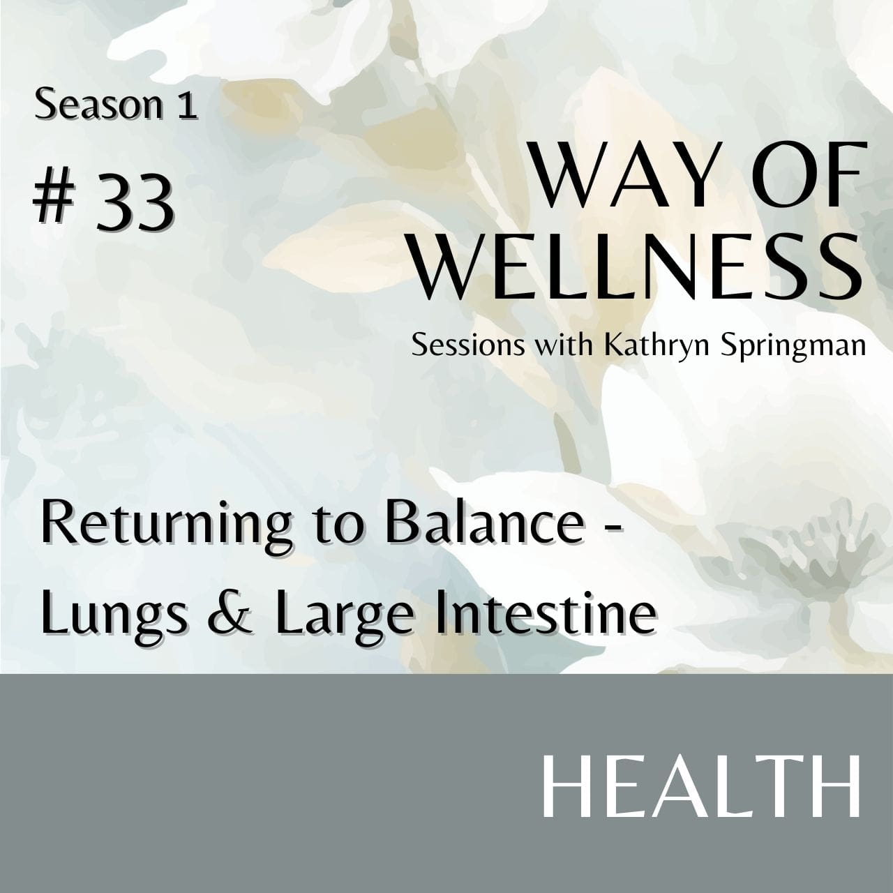 Cover for Ep 1.33 Returning to Balance - Lungs & Large Intestine
