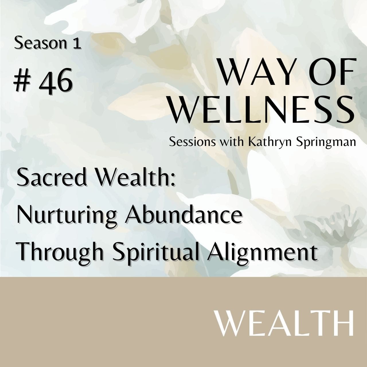 Cover for Ep 1.46 Sacred Wealth: Nurturing Abundance Through Spiritual Alignment