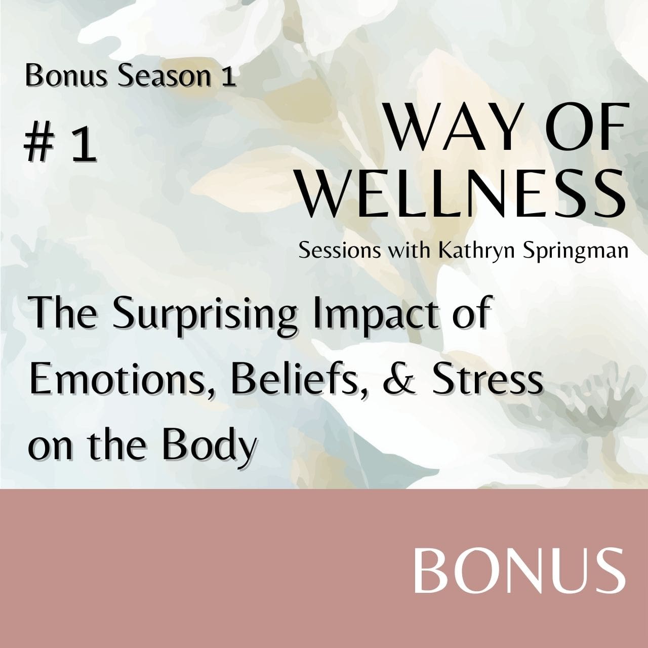Cover for Ep B1.01 The Surprising Impact of Emotions, Beliefs, & Stress on the Body