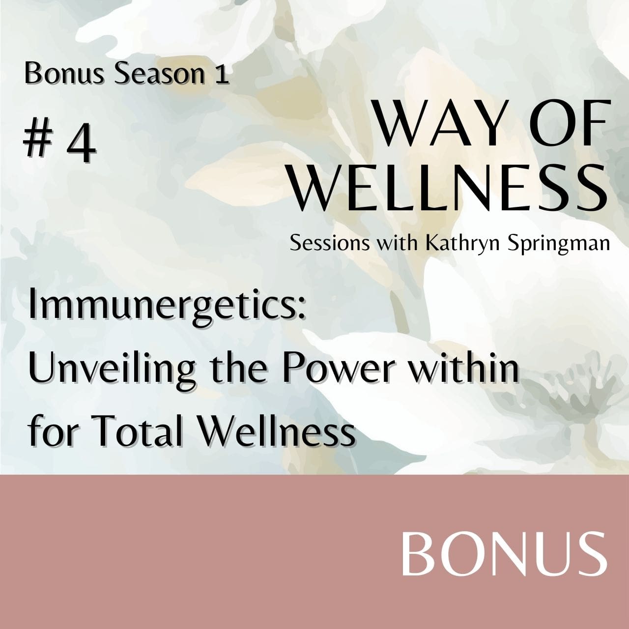 Cover for Ep B1.04 Immunergetics: Unveiling the Power within for Total Wellness