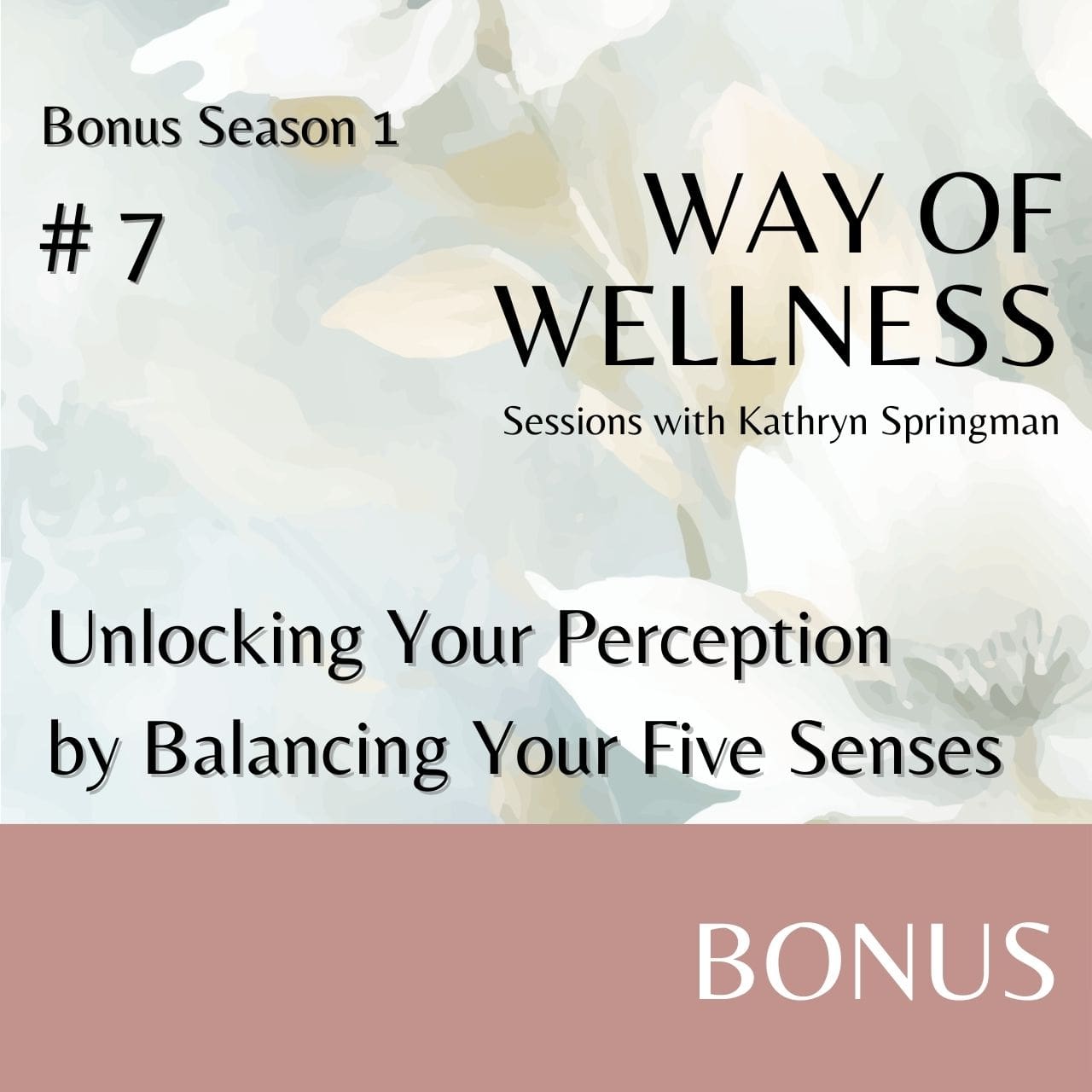 Cover for Ep B1.07 Unlocking Your Perception: by Balancing Your Five Senses