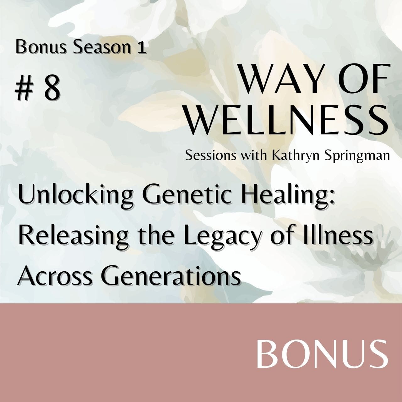 Cover for Ep B1.08 Unlocking Genetic Healing: Releasing the Legacy of Illness Across Generations
